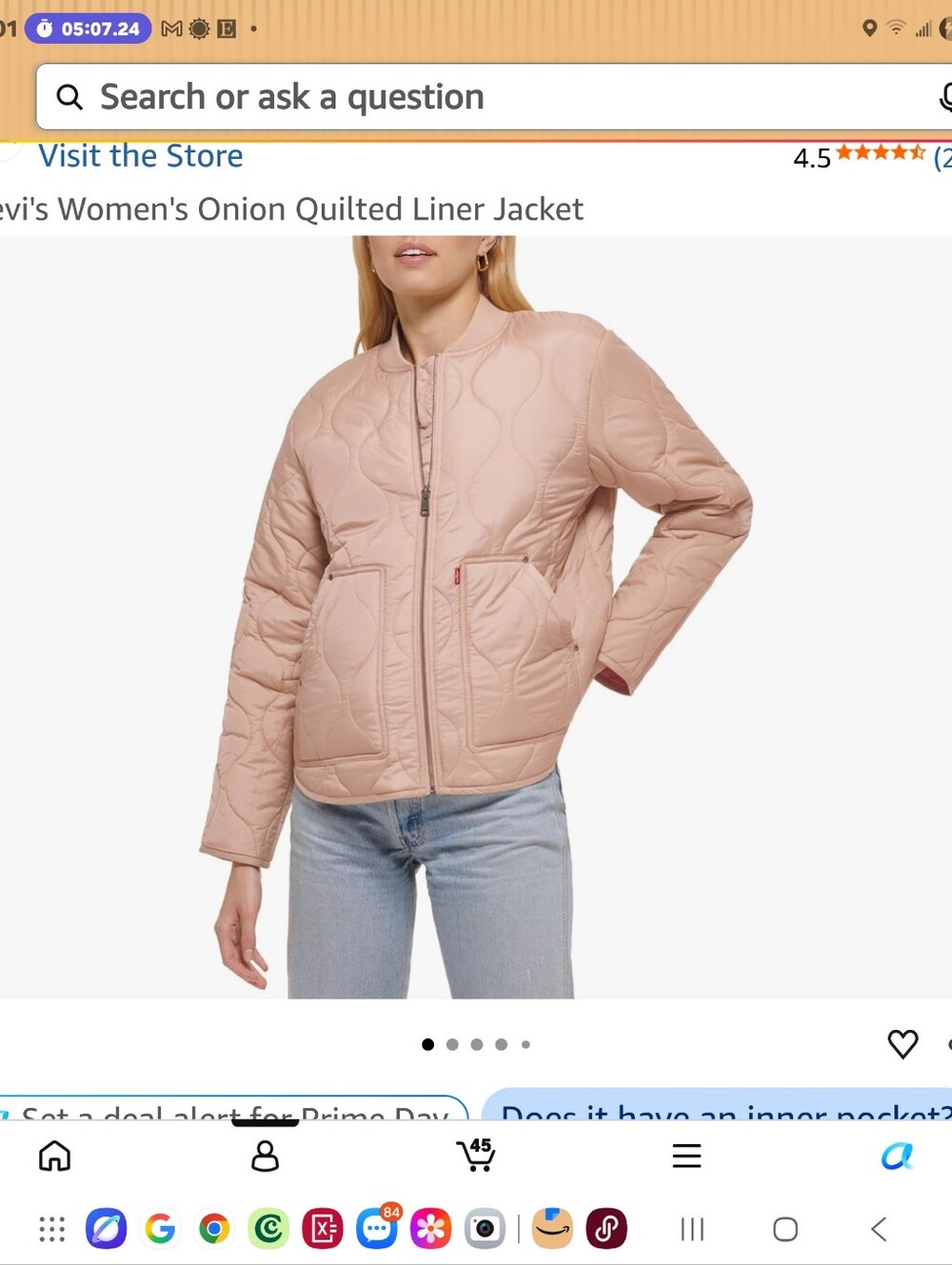 Levis Quilted Onion Jacket Bomber